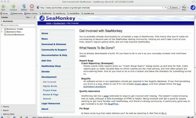 SeaMonkey internet applikationspakke