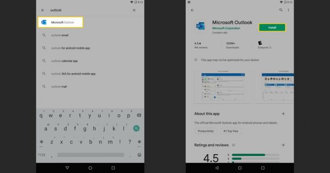 Installer Outlook til Android