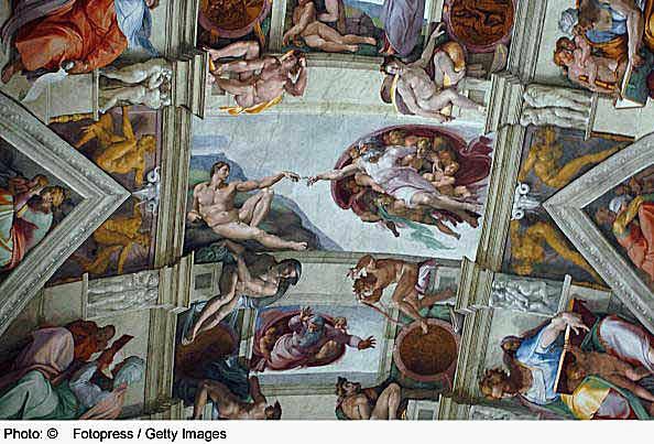 Det sixtinske kapelloft - Michelangelo