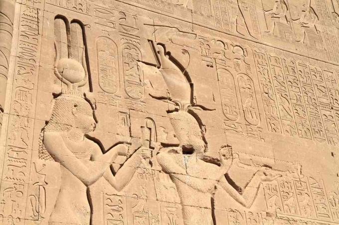 Cleopatra og Caesarian på Dendera