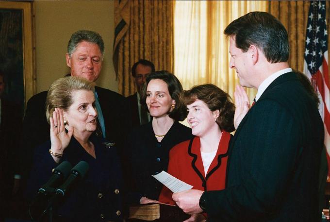 Indsving af Madeleine Albright