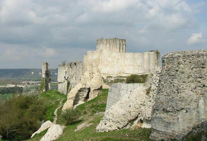 Chateau Gaillard i Normandiet, Frankrig