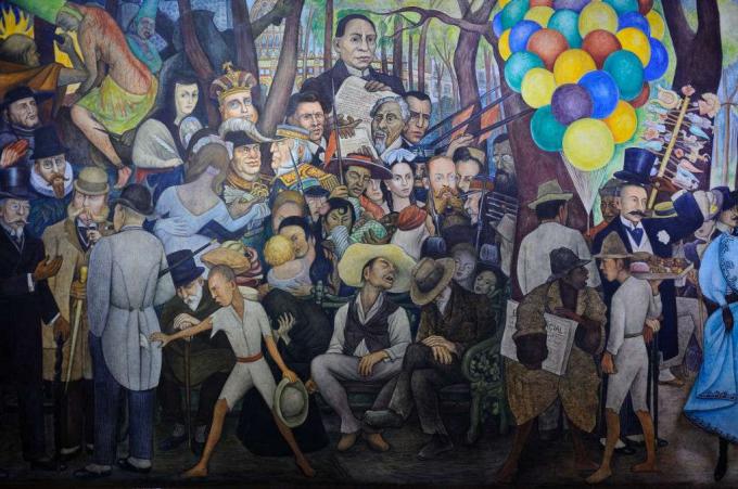 Vægmaleri de Diego Rivera