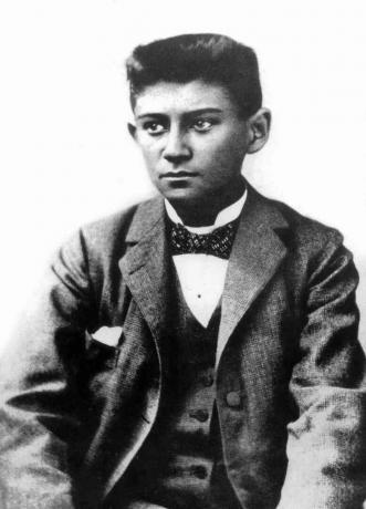 Franz Kafka (1883-1924) tjekkisk forfatter her ung ca. 1898