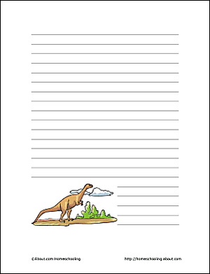 Dinosaur tema papir