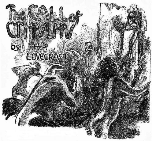 The Call of Cthulhu af H. P. Lovecraft omslag kl