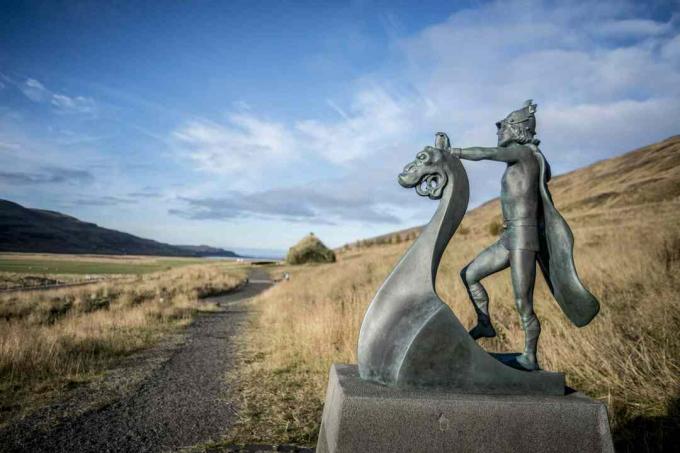 Statue af Leif Erickson på Eriksstadir, Island