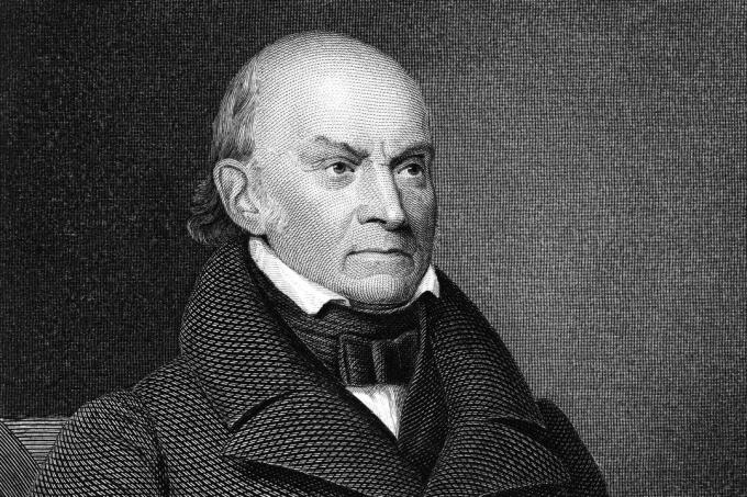 Graveret portræt af John Quincy Adams