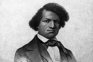 Graveret portræt af Frederick Douglass
