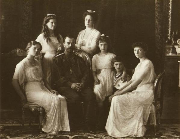 Familien af ​​tsaren Nicholas Ii fra Rusland