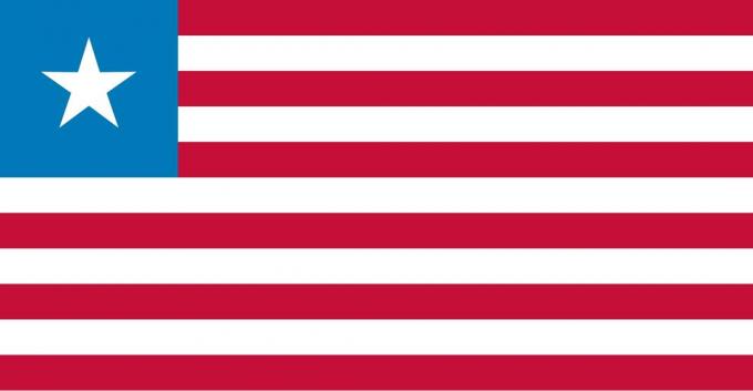 Flag fra Liberia