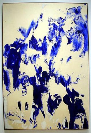 "Levende pensel" - Yves Klein
