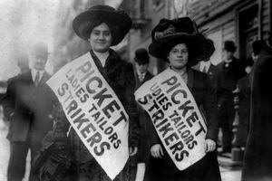 Kvinder i strejke i 1909 "Opstand af de 20.000"