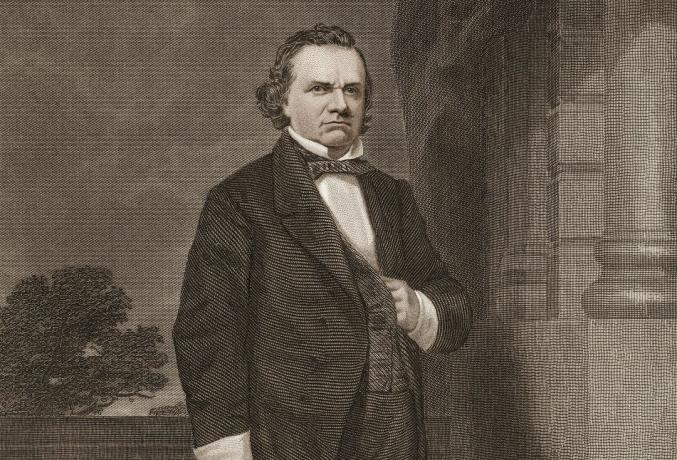 Graveret portræt af senator Stephen Douglas