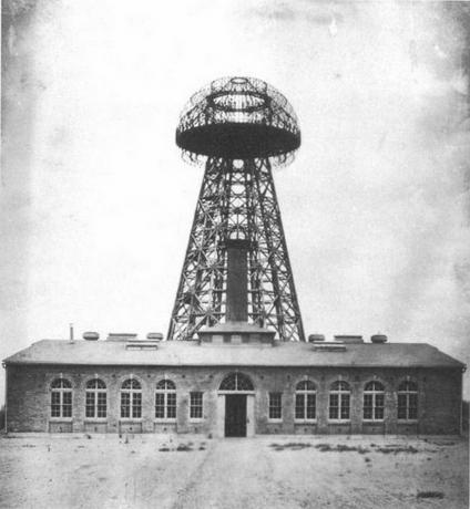 Nikola Teslas Wardenclyffe laboratorium trådløse elektricitetsoverførende tårn