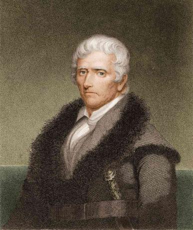 indgraveret portræt af Daniel Boone