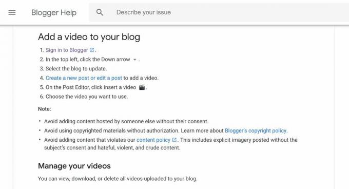 Bloggers hjælpeside til at føje video til din blog