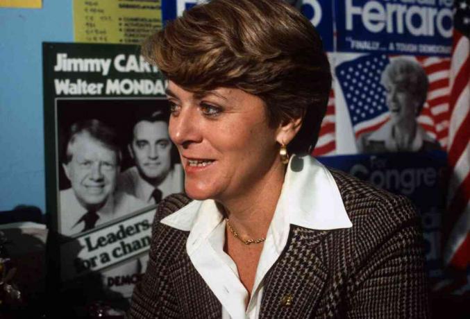 Geraldine Ferraro Posing For A Photo