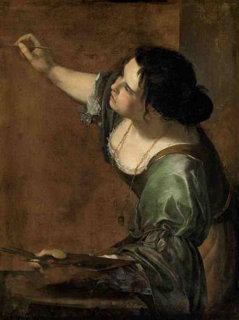 Selvportræt som Allegorie for maleri (La Pittura), Artemisia Gentileschi.