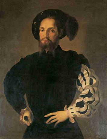 Malet portræt af Cesare Borgia fra det 16. århundrede.