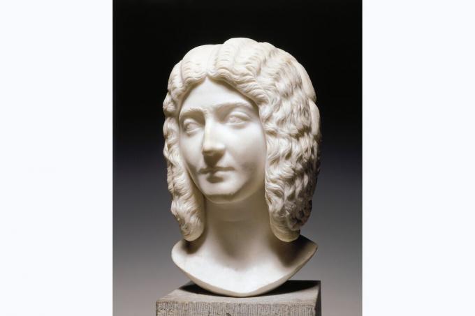 Støbt skulptur af lederen af ​​den romerske kejserinde Julia Domna, kone til Septimius Severus, søster af Julia Maesa