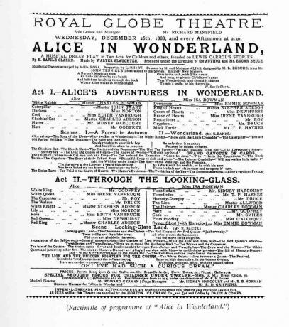 Alice in Wonderland - musikalsk spil