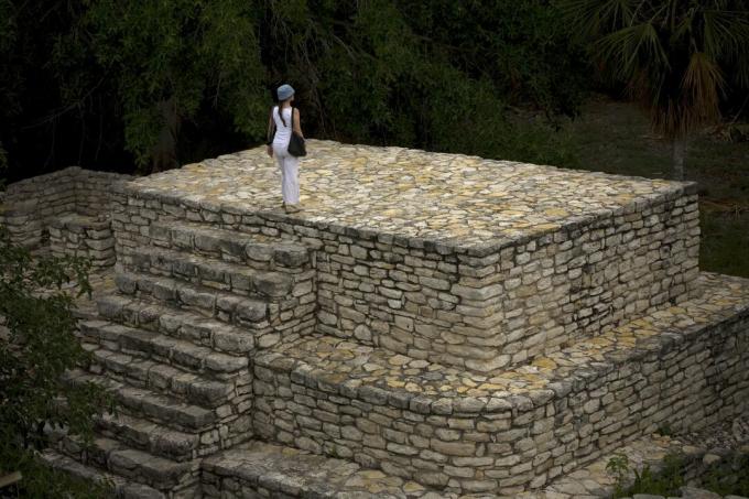 Maya-ruinerne af Xcambo på Mexicos Yucatan-halvø